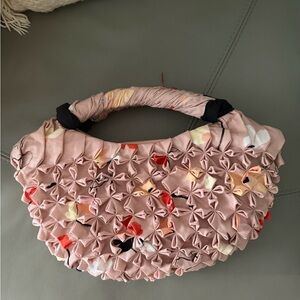 NWOT Merlette Chic Ruffled Pink Bag